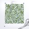 Botanical Blue Green Leaves Nature Abstract Ditsy Farmhouse Cottagecore Custom Printed Fabric by Spoonflower Various Fabrics by the Yard or Fat Quarter